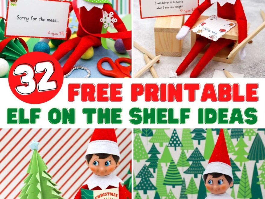 32 Free Elf On The Shelf Printable Notes Play Party Plan