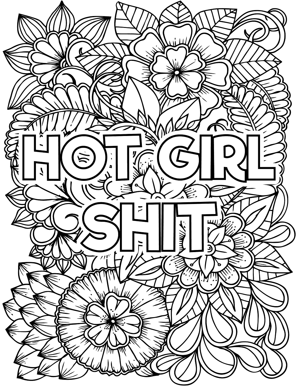 40 Swear Word Coloring Pages Free Printable PDF JPG PNG Online 