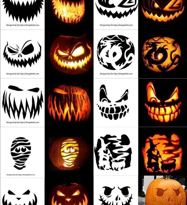 420 Free Printable Halloween Pumpkin Carving Stencils Patterns