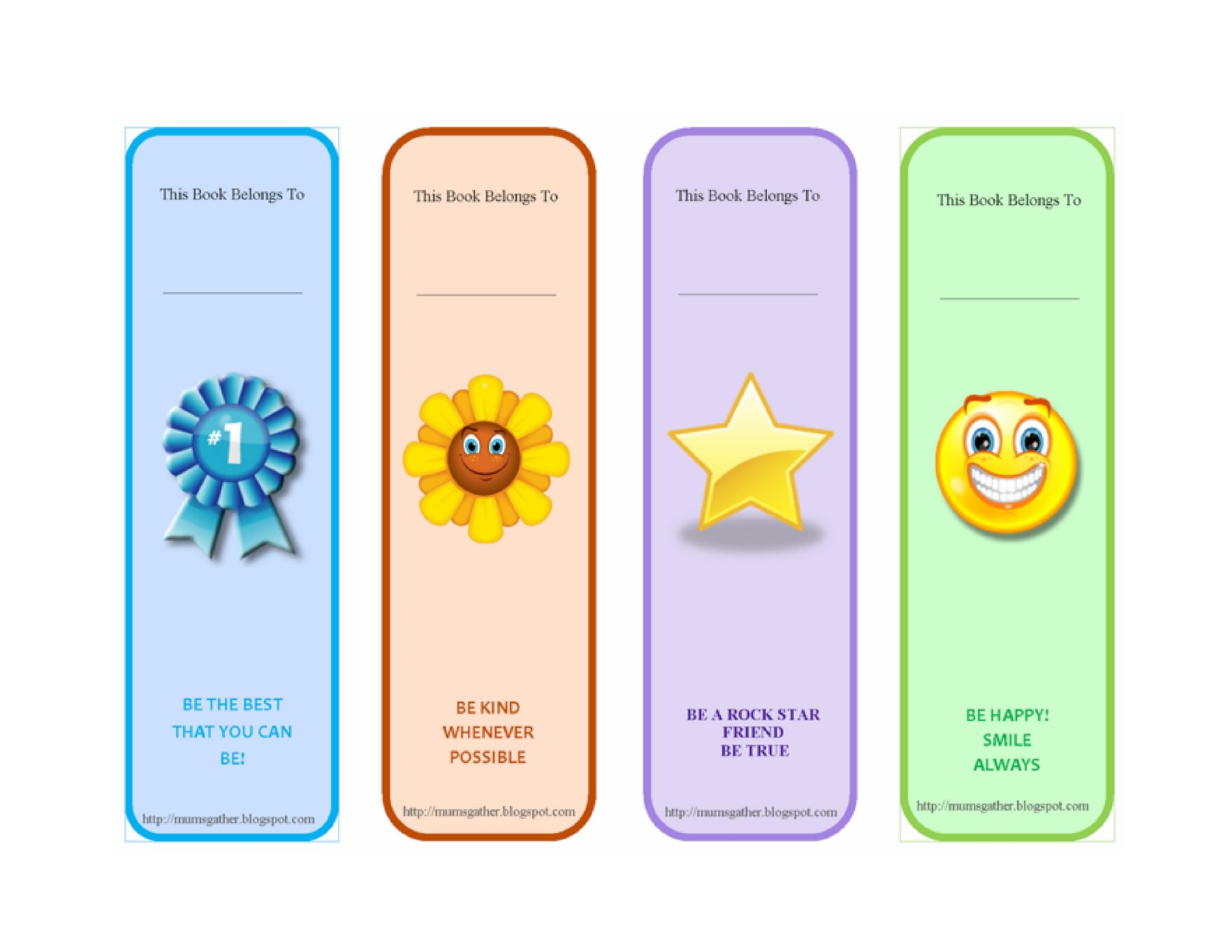 50 Free Printable Bookmark Templates TemplateLab