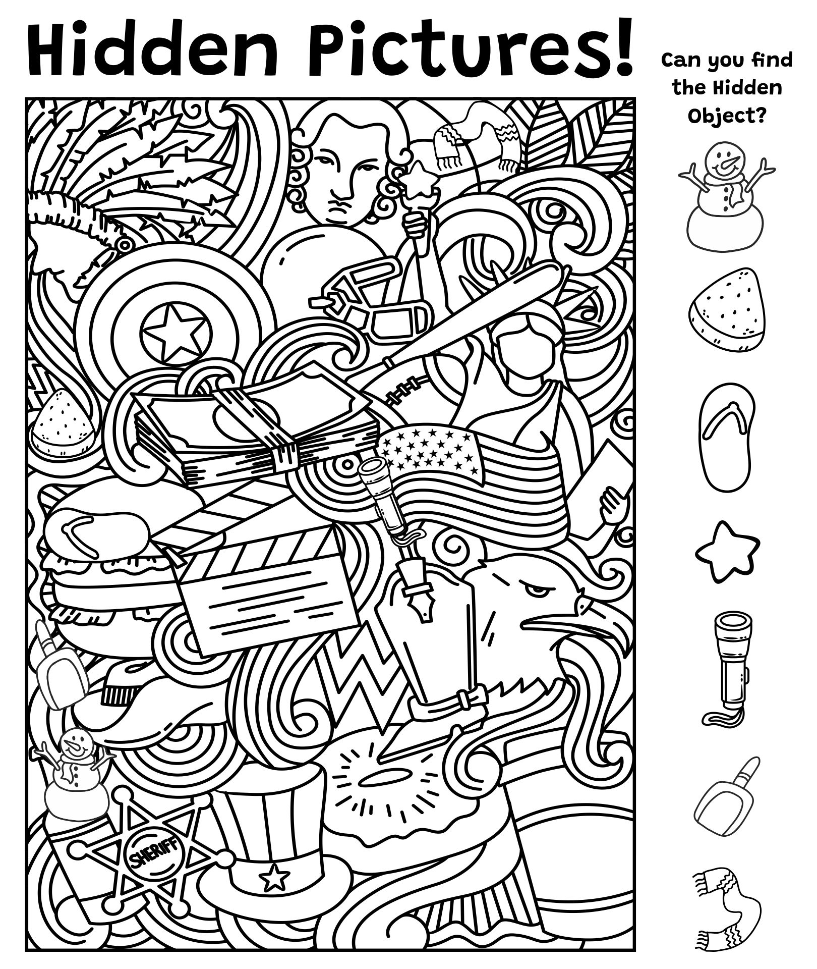 6 Best Images Of Hidden Object Pages Printable Adults Free Printable 