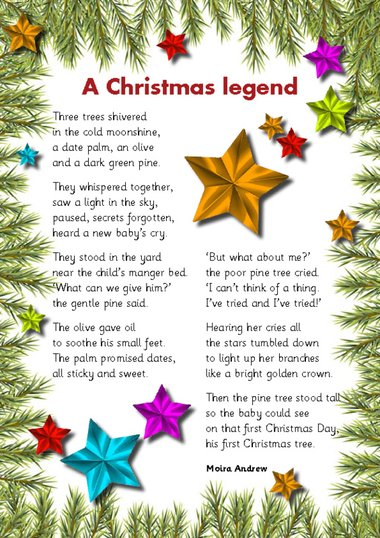  A Christmas Legend Poem Primary KS1 KS2 Teaching Resource 