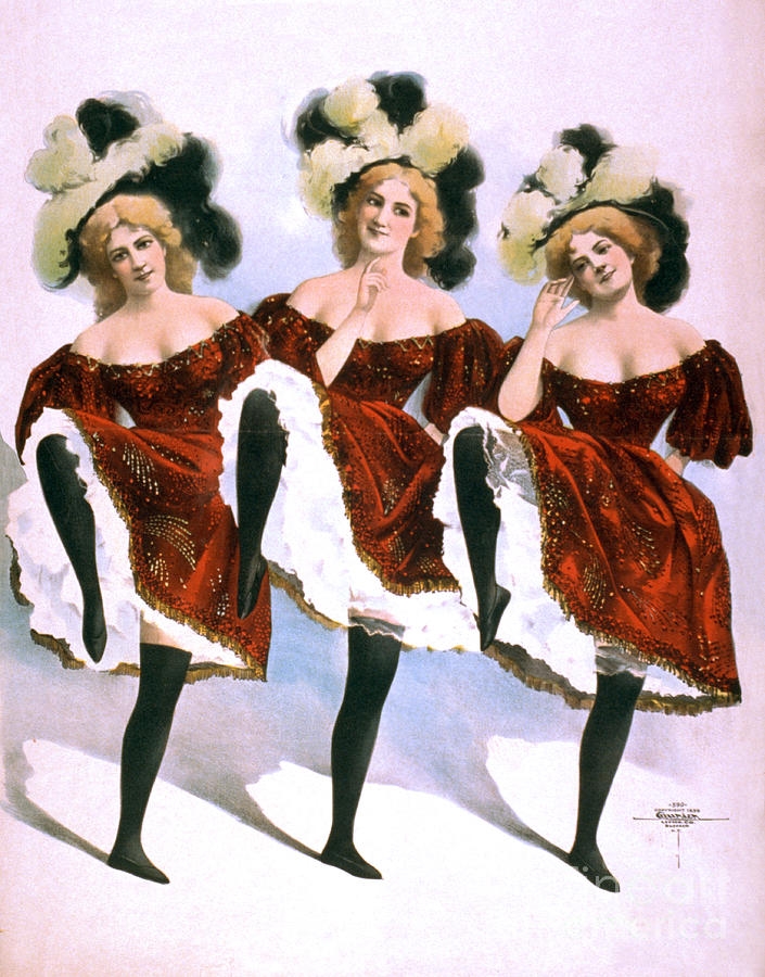 American Burlesque Costumes 1899 Photograph By Photo Researchers Fine 