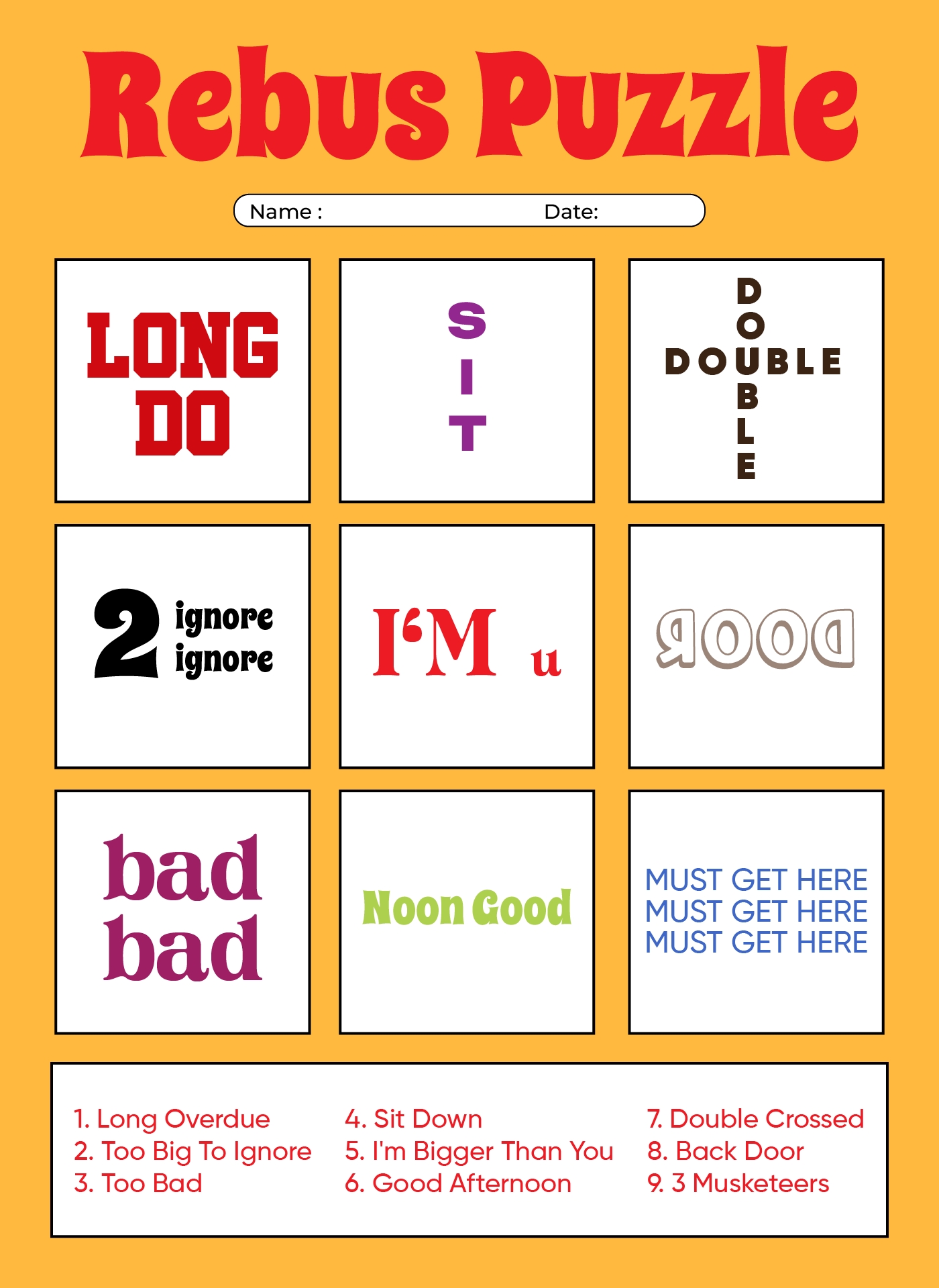 Brain Teasers With Answers Printable