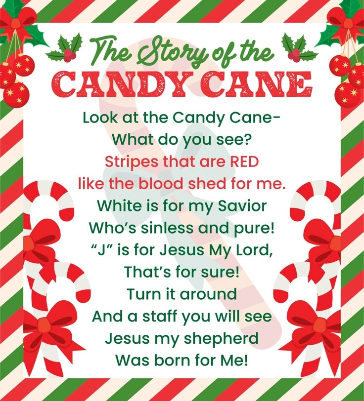 Candy Cane Legend Printable
