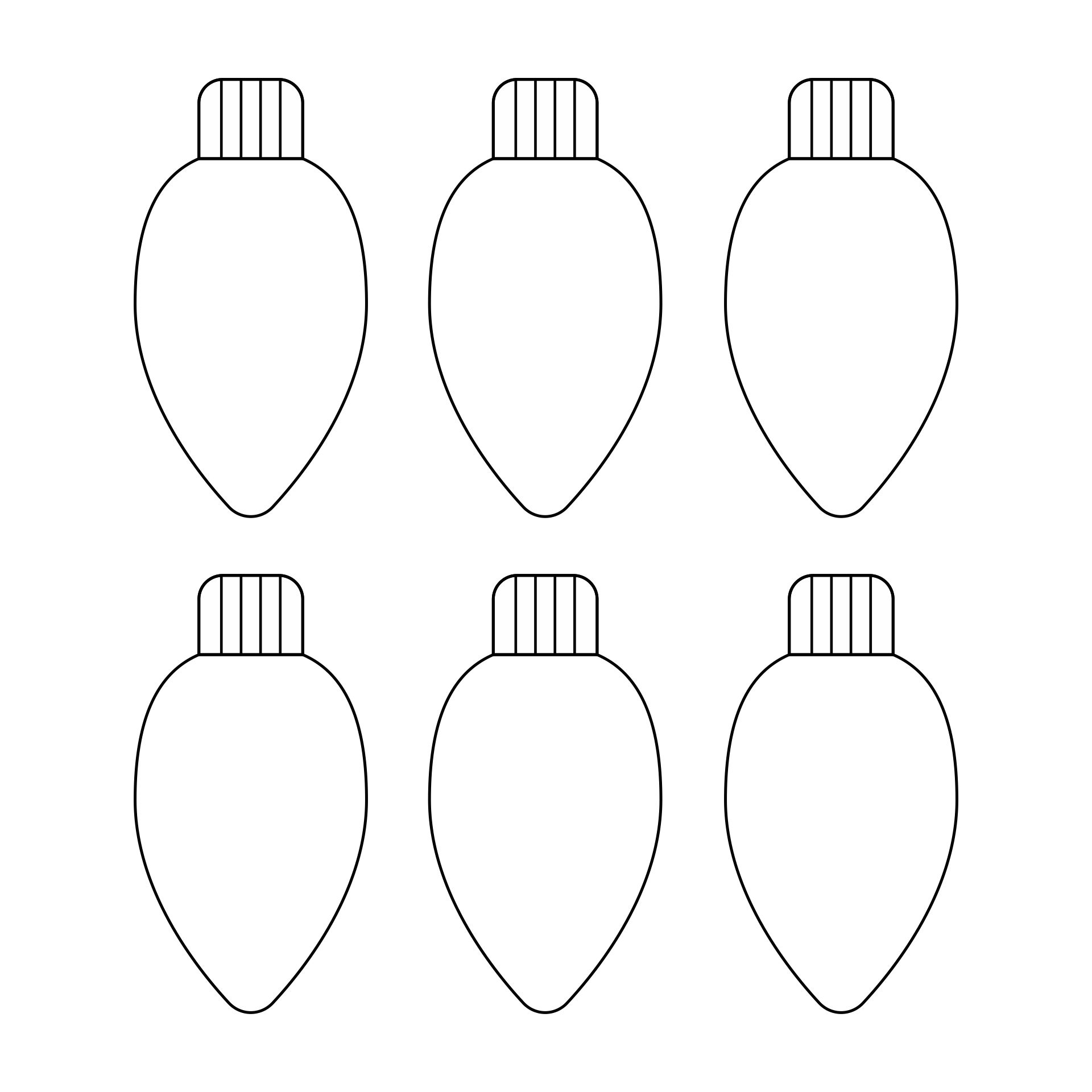 Christmas Light Template 15 Free PDF Printables Printablee