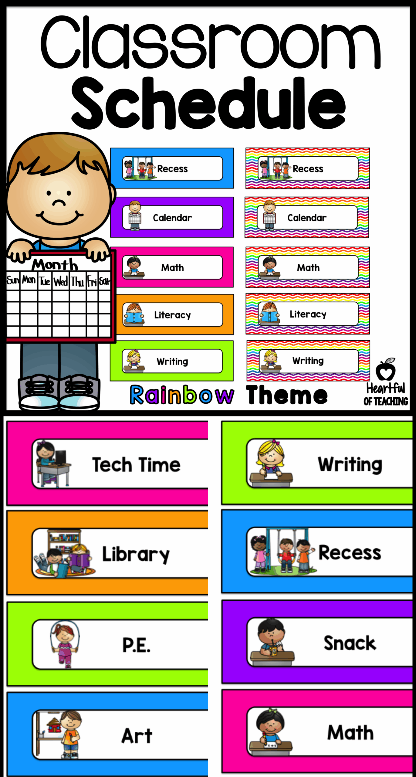 Classroom Schedule Printables Free Printable Calendars AT A GLANCE