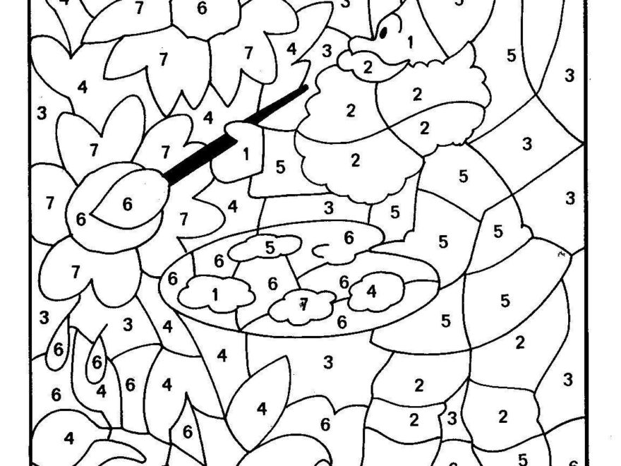 Color By Number Printables For Adults