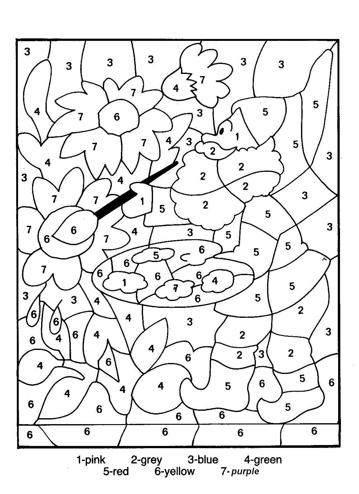 Color By Number Printables For Adults