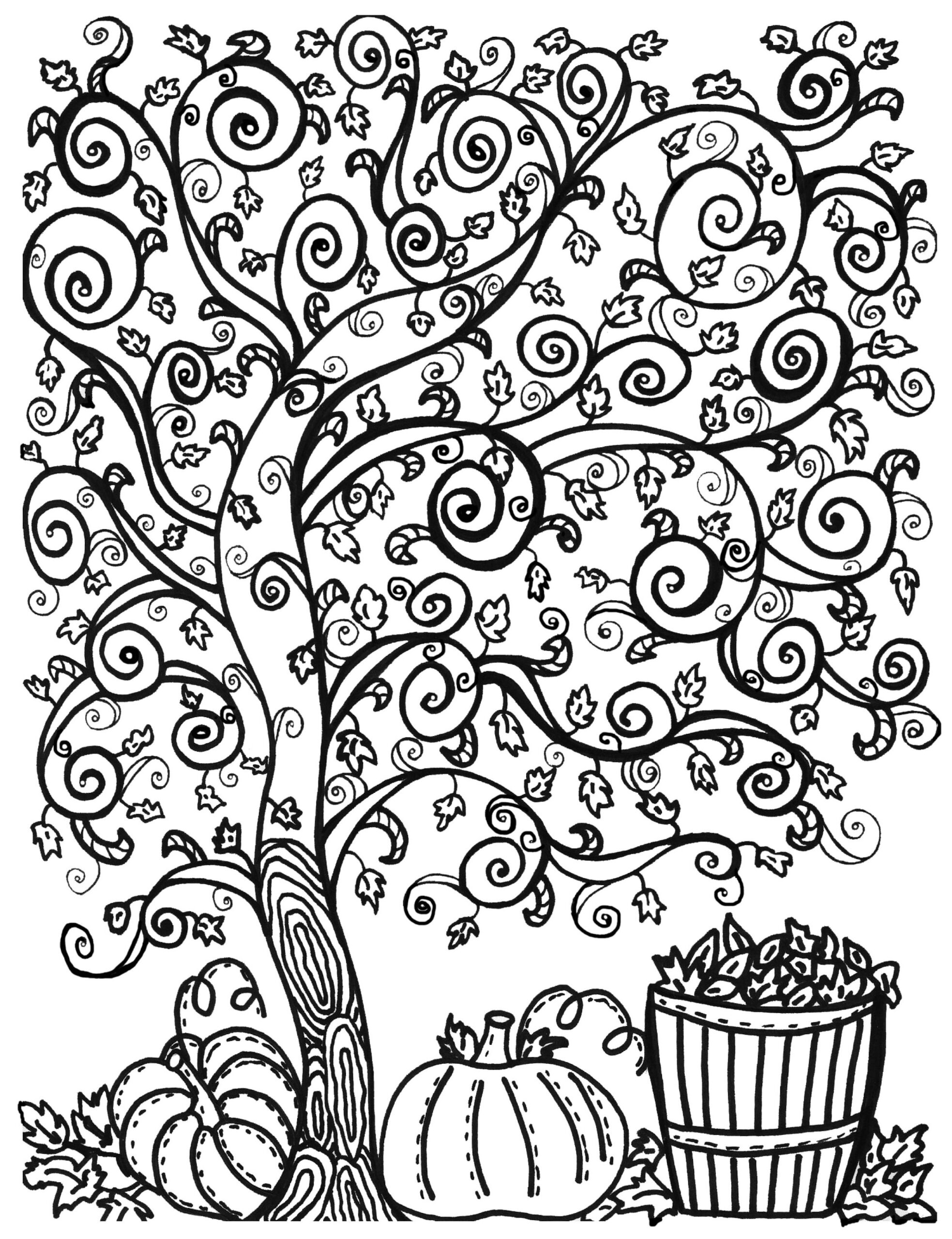 Free Printable Coloring Pages For Fall