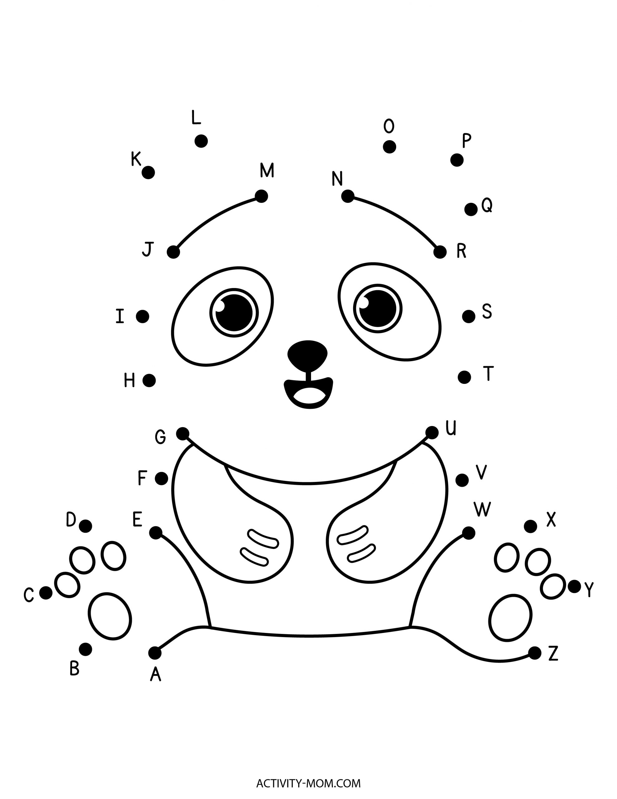 Connect The Dot Worksheets For Kids