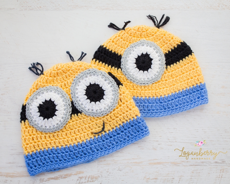 Crochet Minions Beanie Free Pattern Loganberry Handmade