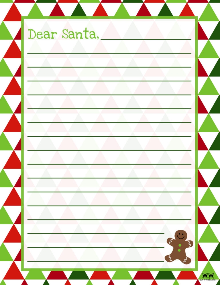 Free Printable Dear Santa Letters