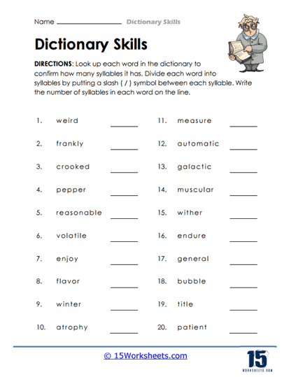Dictionary Skills Worksheets 15 Worksheets