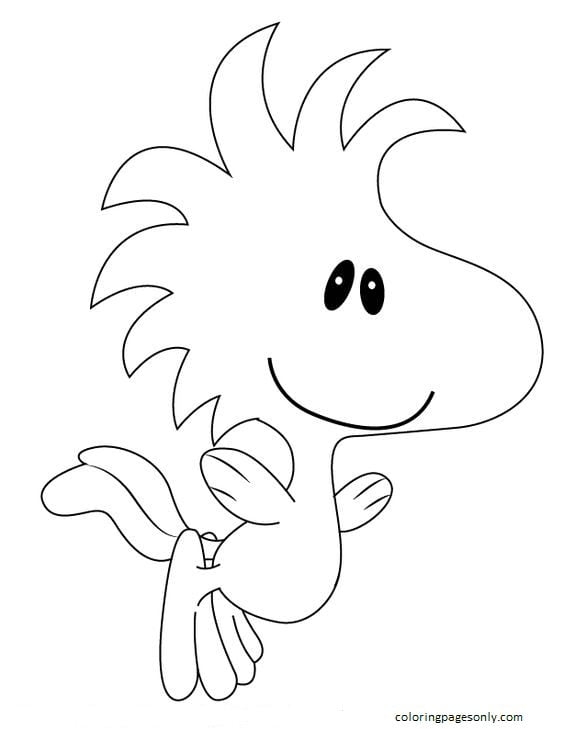 Draw Woodstock Coloring Page Free Printable Coloring Pages