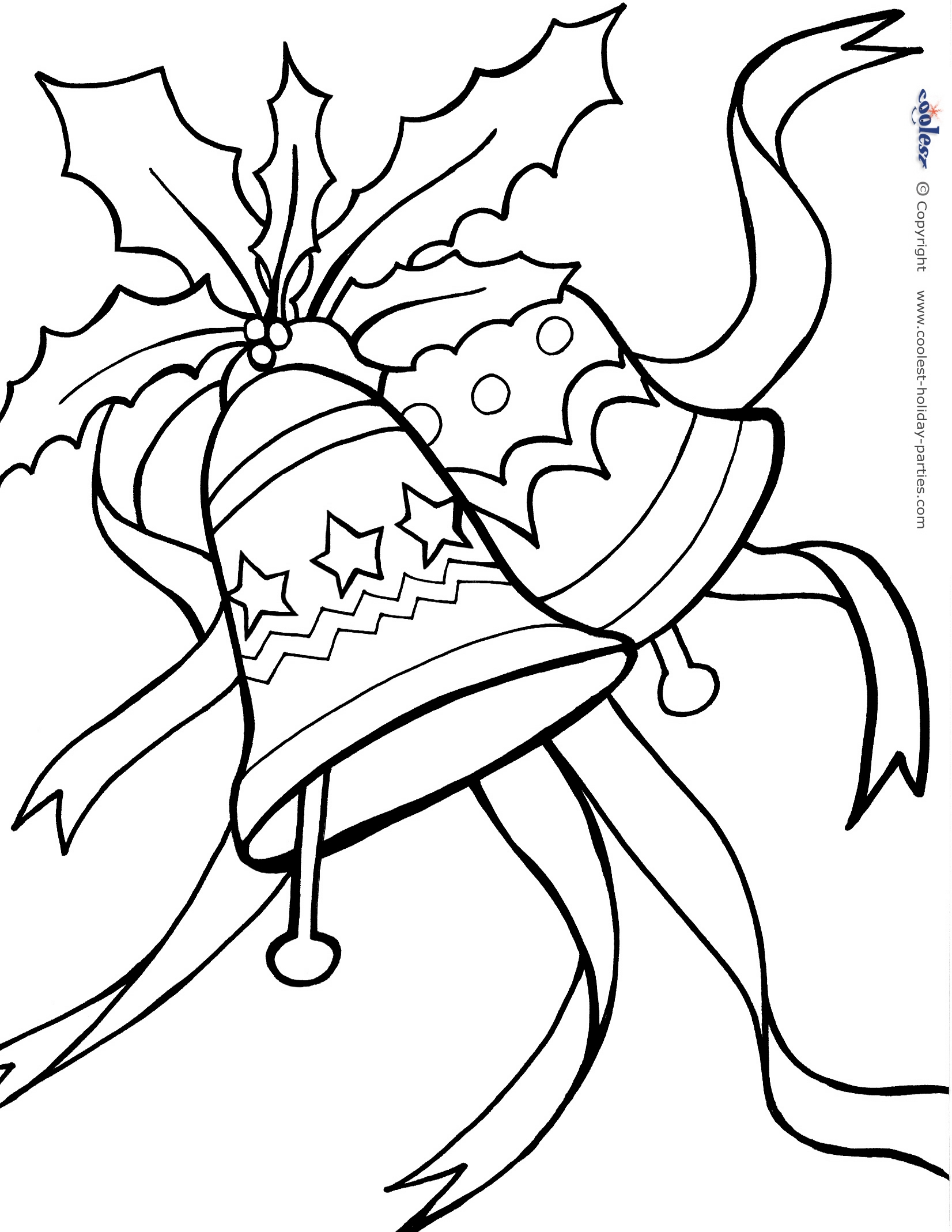 Easy Christmas Coloring Pages For Kids