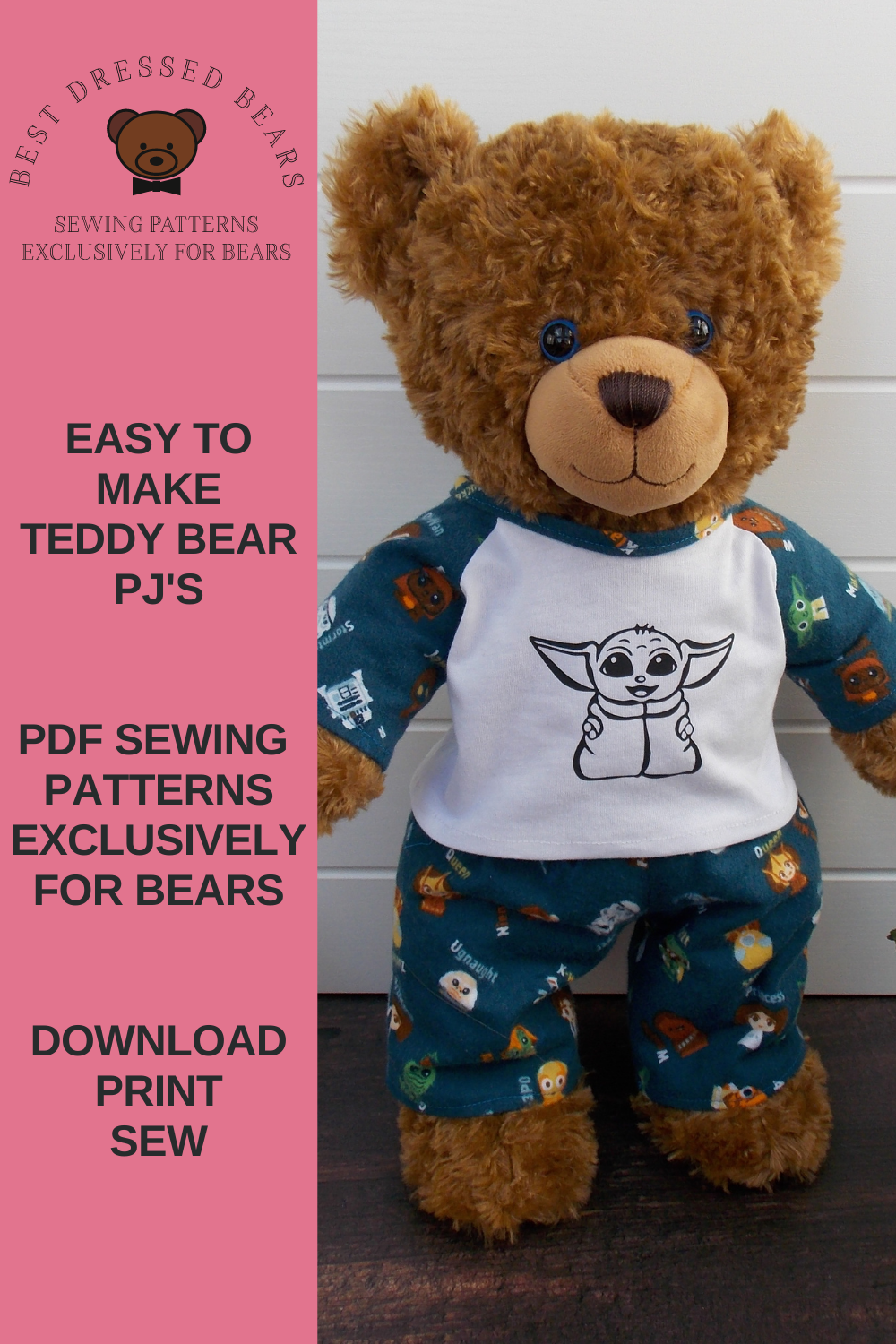 Easy To Make Teddy Bear Clothes Bear Shirt Pattern Teddy Bear Sewing 
