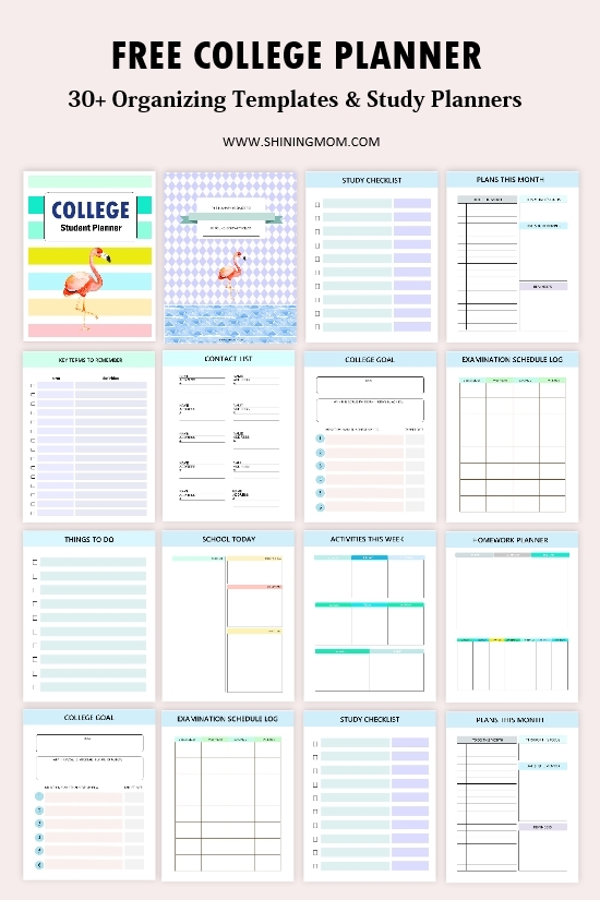 Free College Planner 2025 2026 Best Printable Templates