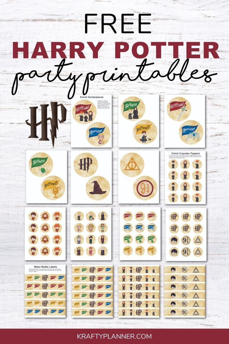 Free Harry Potter Party Printables Artofit