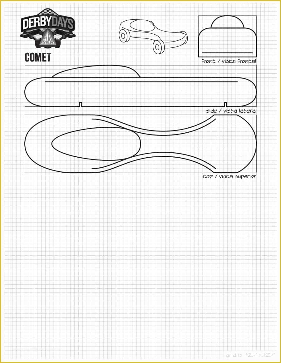 Free Pinewood Derby Car Templates Of Pinewood Derby Templates Printable 