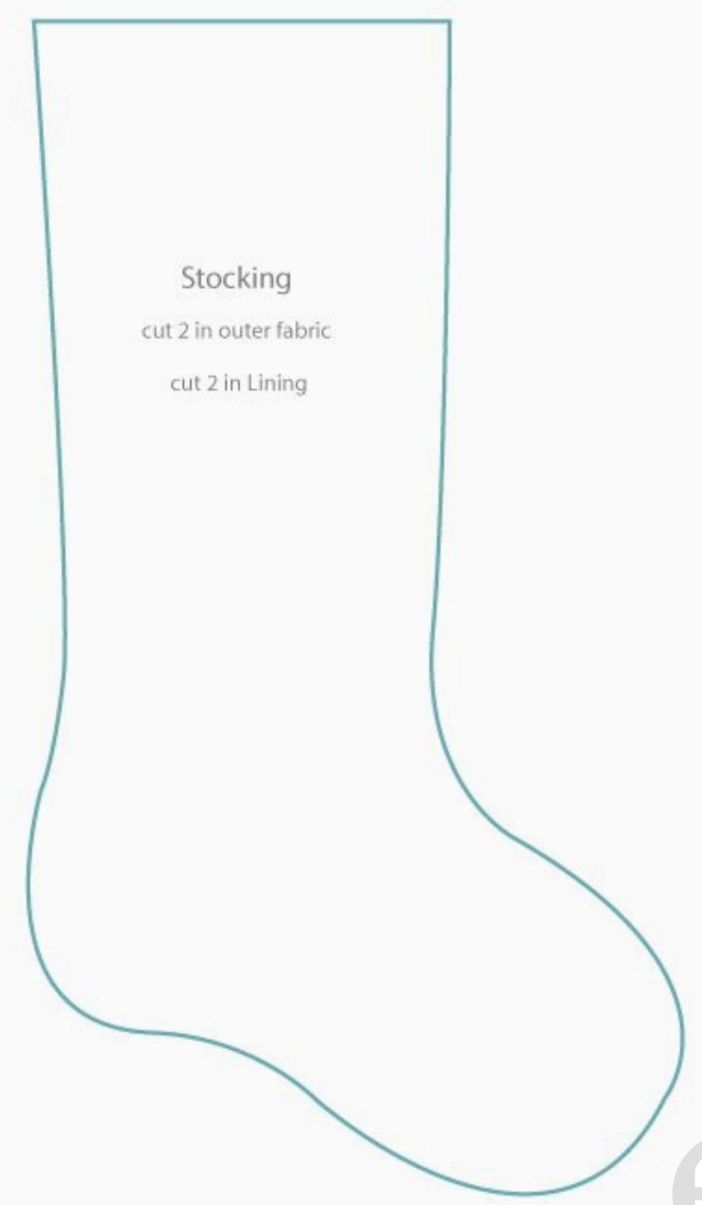 Free Printable Christmas Stocking Template