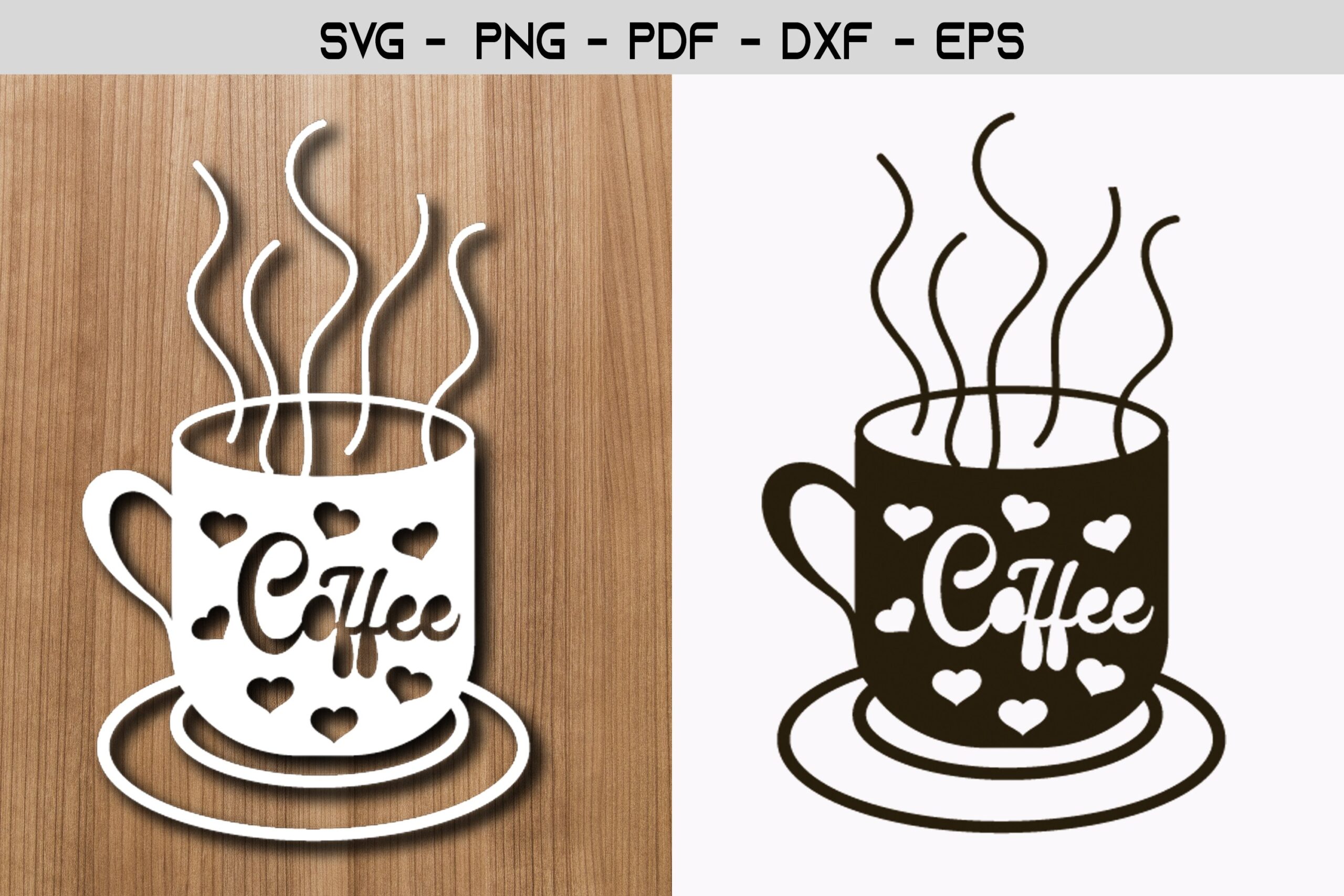 Free Printable Coffee Cup Stencils