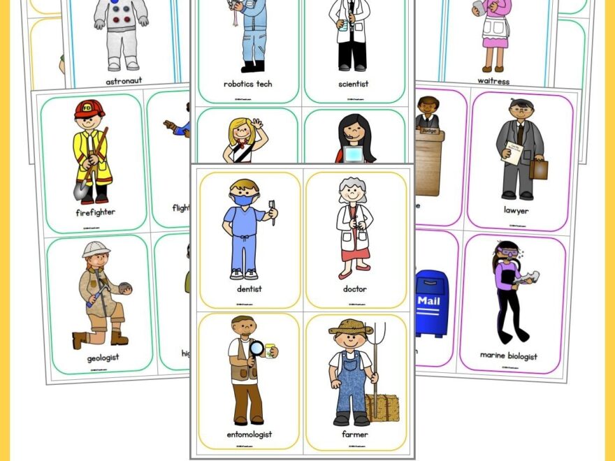 Free Printable Community Helpers Flashcards Pdf