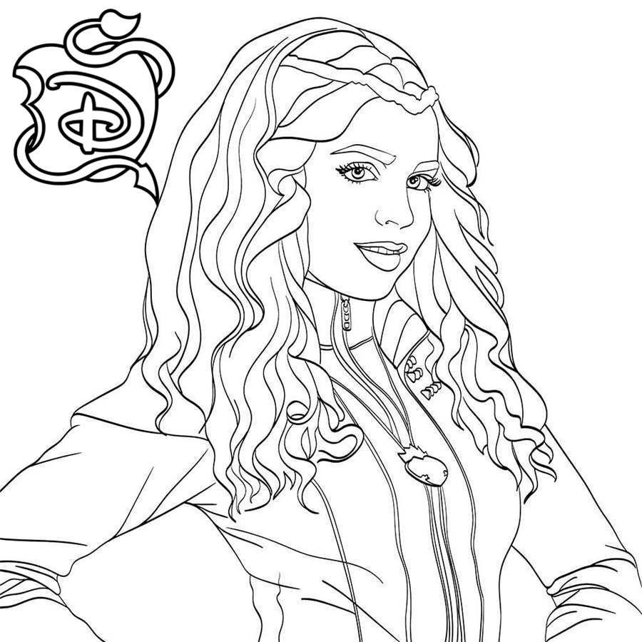 Free Printable Descendants 2 Coloring Pages Printable Templates