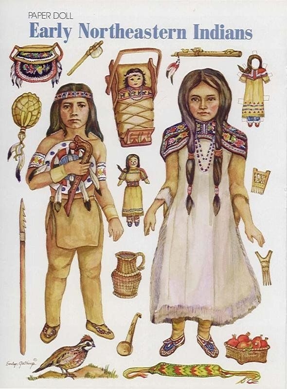 Free Printable Early Northeastern Indians Paper Dolls Paper Dolls 