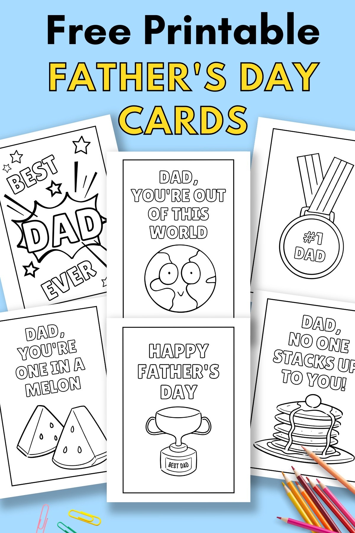 Free Printable Father 39 s Day Cards To Color