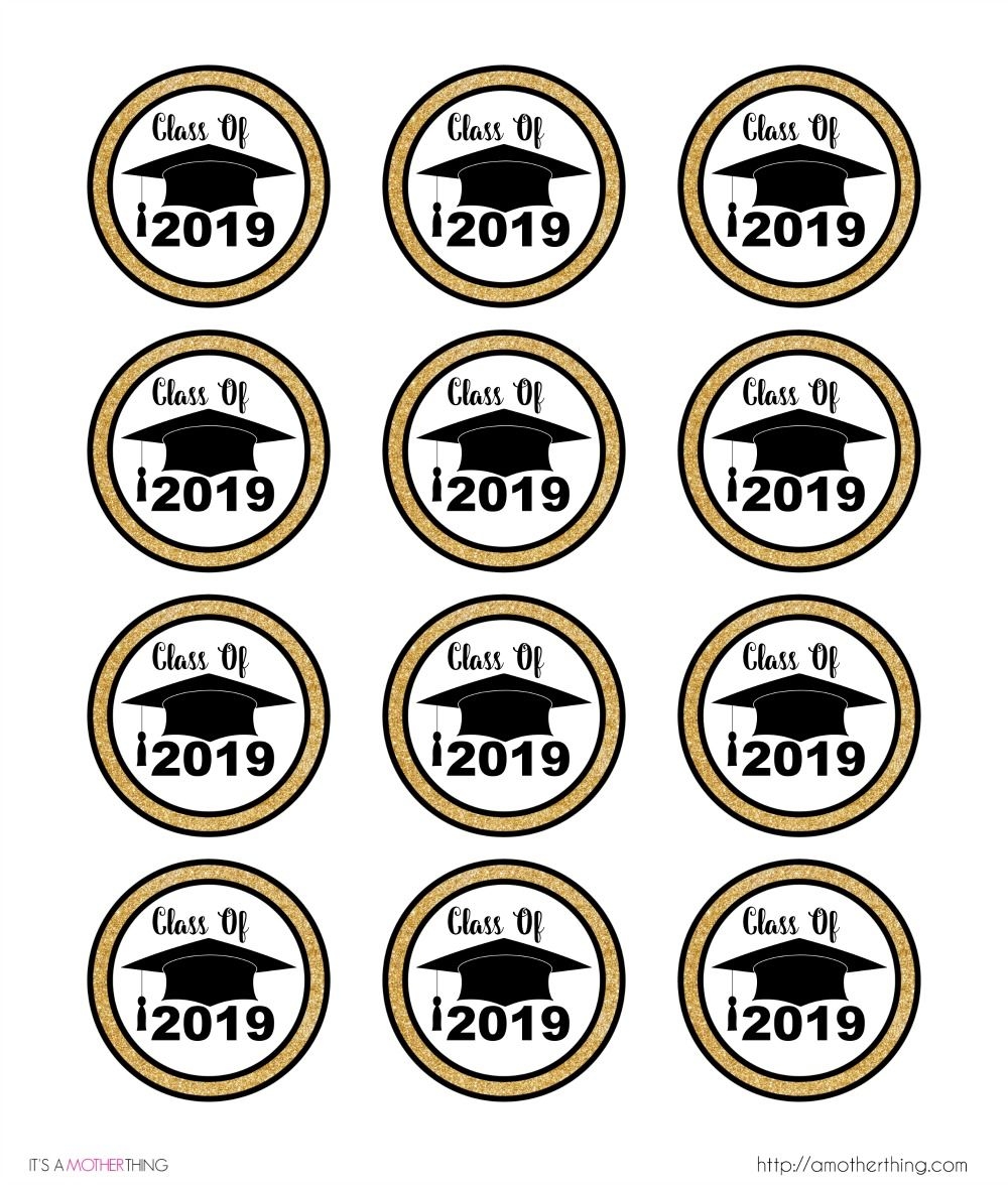 Free Printable Graduation Cupcake Toppers 2025 Savannah Tate