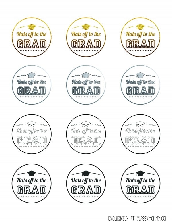 Free Printable Graduation Cupcake Toppers Classy Mommy