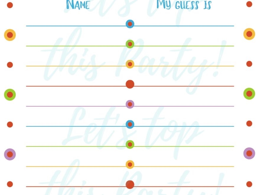 Free Printable Guess How Many Sweets In The Jar Template
