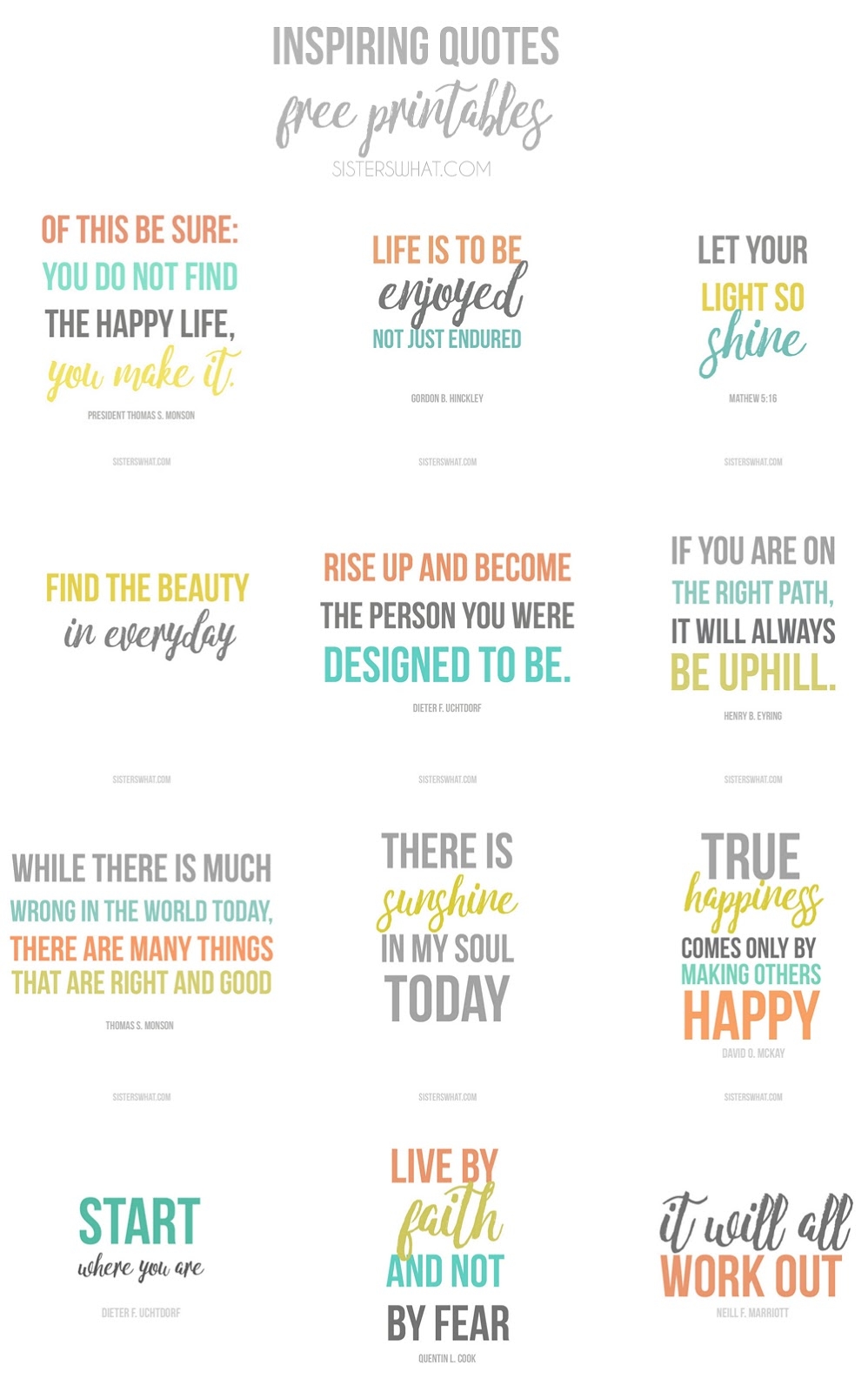 Free Printable Motivational Quote Cards