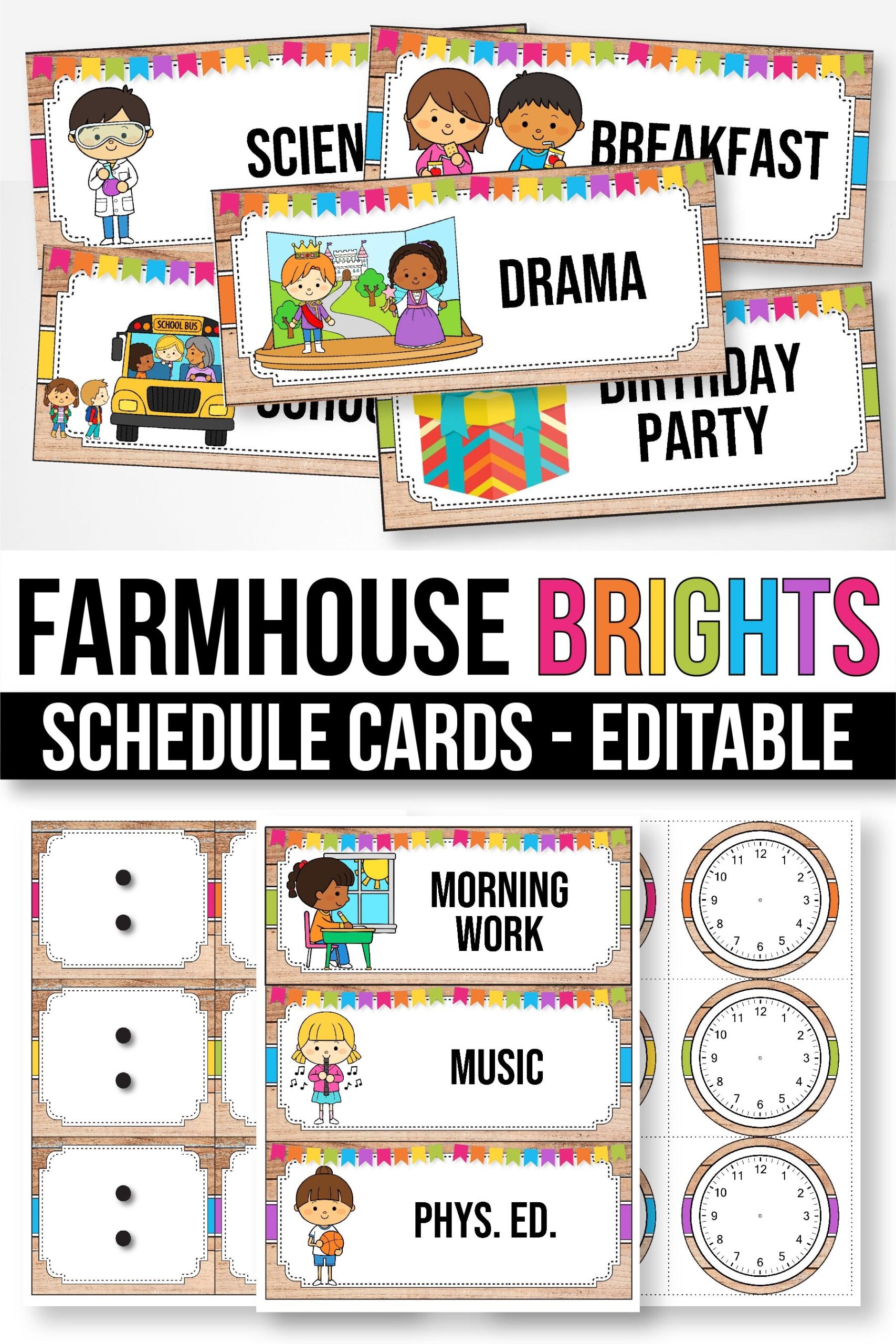 Free Printable Printable Classroom Schedule Cards Printable Calendars 