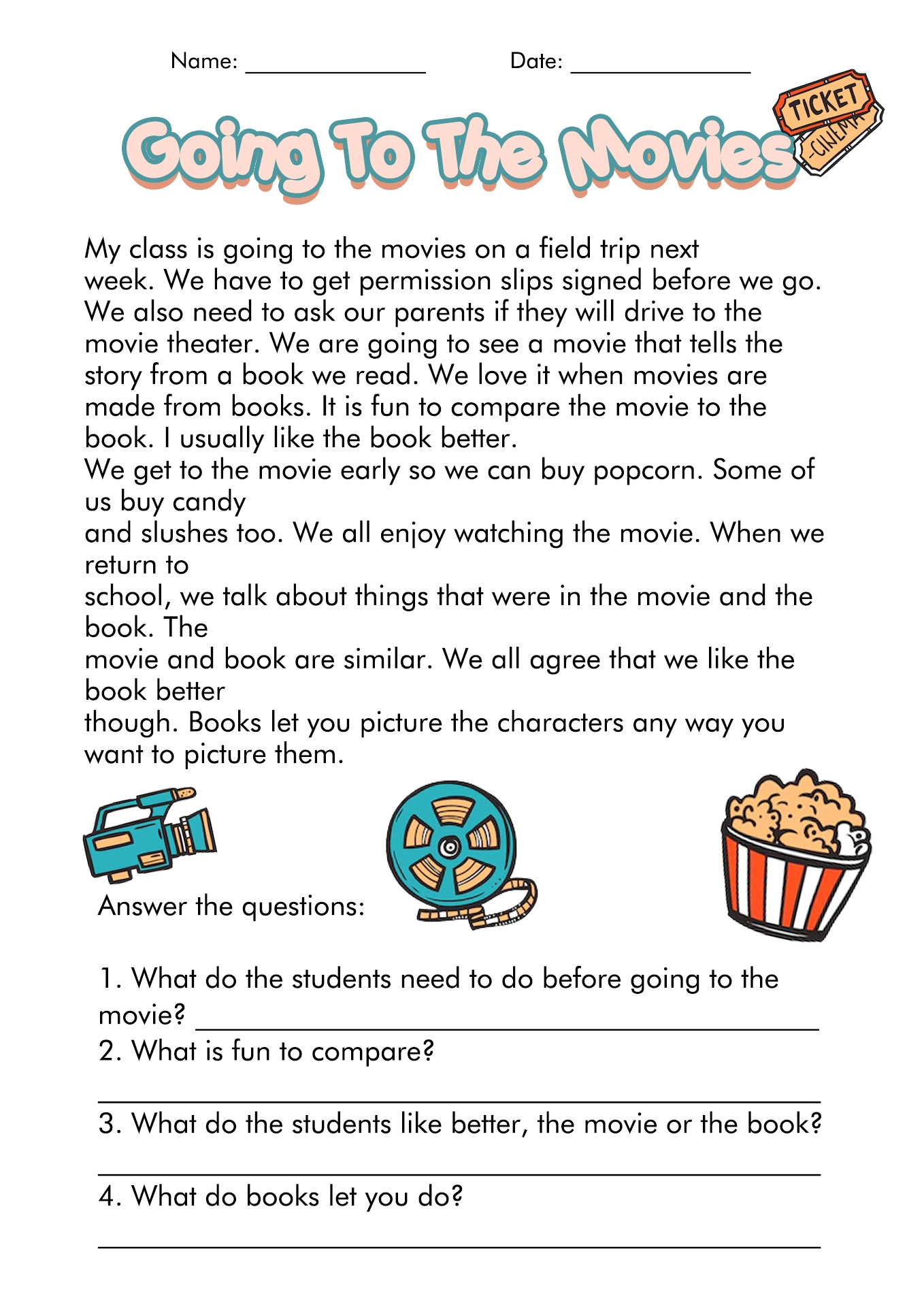 Free Printable Reading Comprehension Worksheets For 3rd Grade Free 