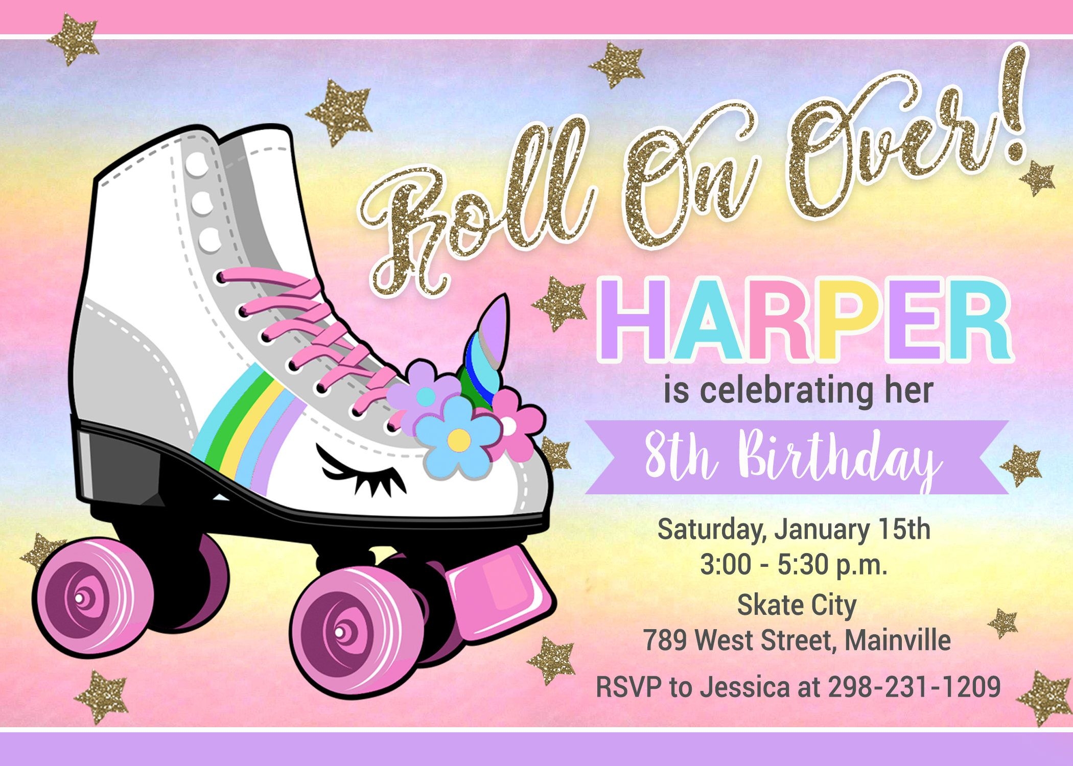 Free Printable Roller Skate Birthday Invitations Printable Word Searches