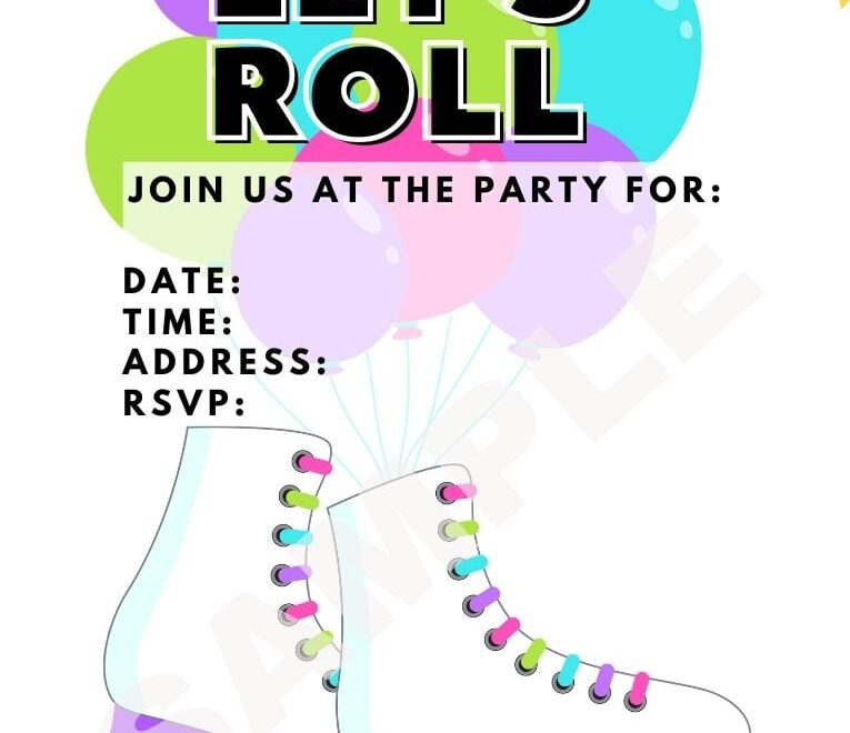 Free Printable Roller Skating Party Invitations Parties Made Personal