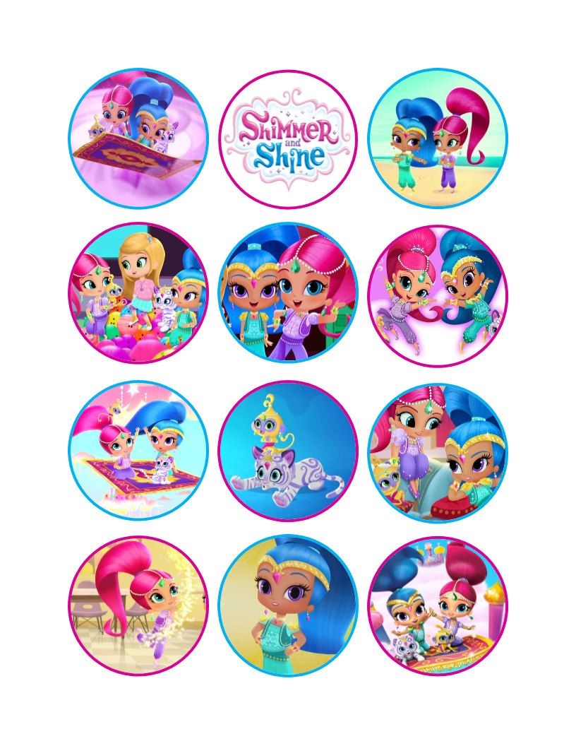 Free Printable Shimmer And Shine Cupcake Toppers Artofit