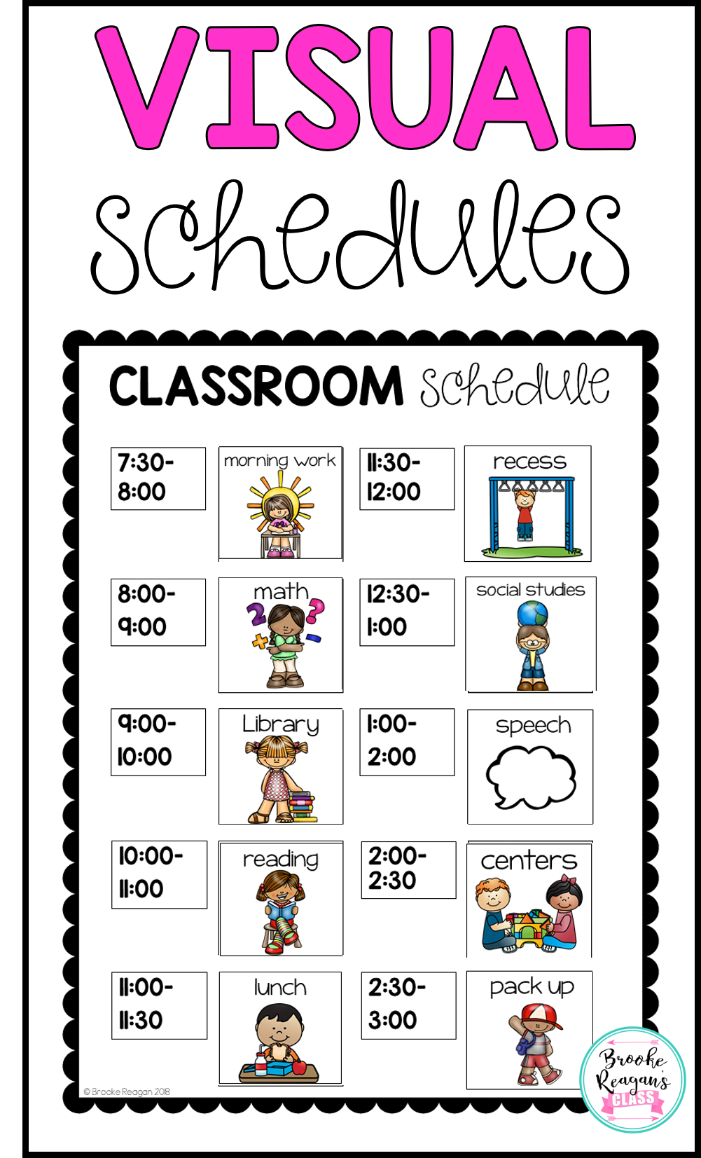 Free Printable Visual Schedule Template