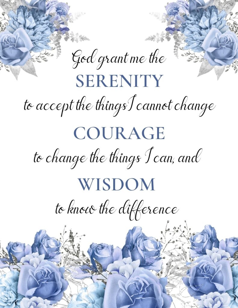 Free Serenity Prayer Printables