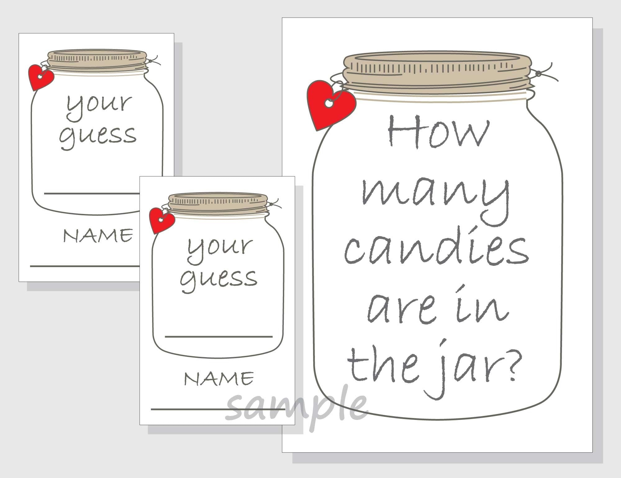 Guess How Many Candy In The Jar Free Printable Prntbl 
