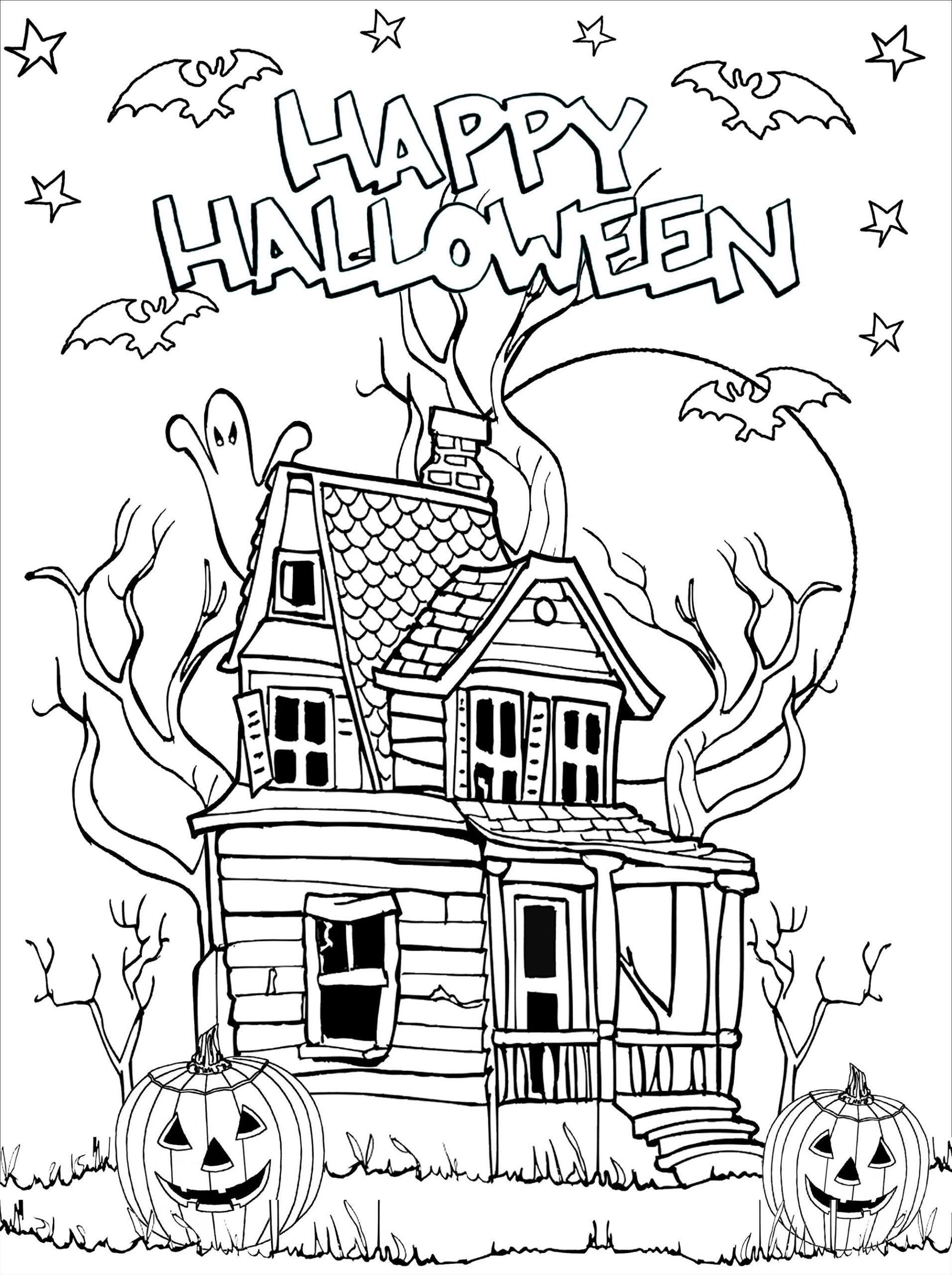 Halloween Coloring Pages To Print And Color