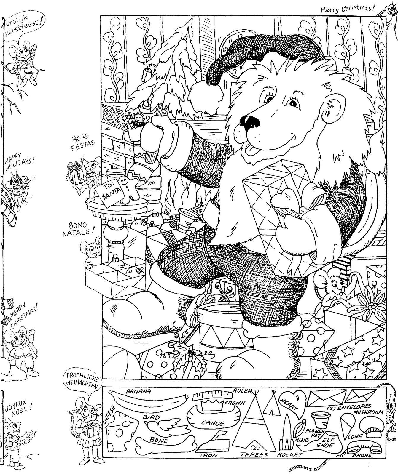 Hidden Objects Free Printable Pages