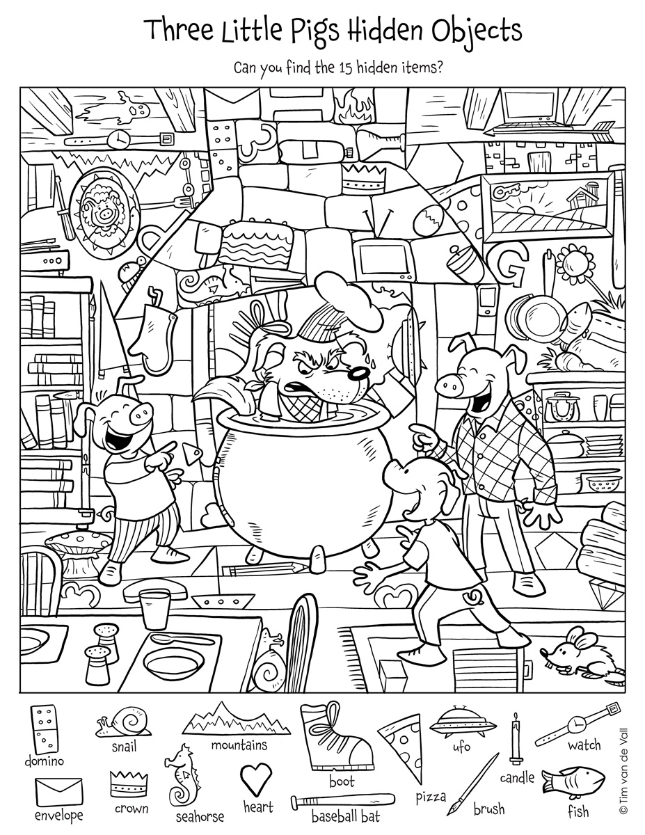 Hidden Objects Puzzle Tim 39 s Printables