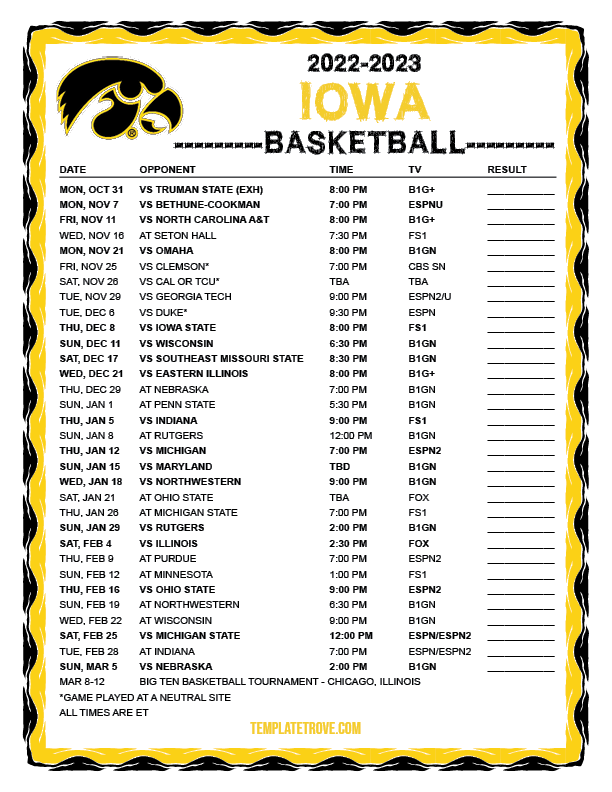 Iowa Hawkeyes Football Schedule 2025 23 Espn Tonya C Haven