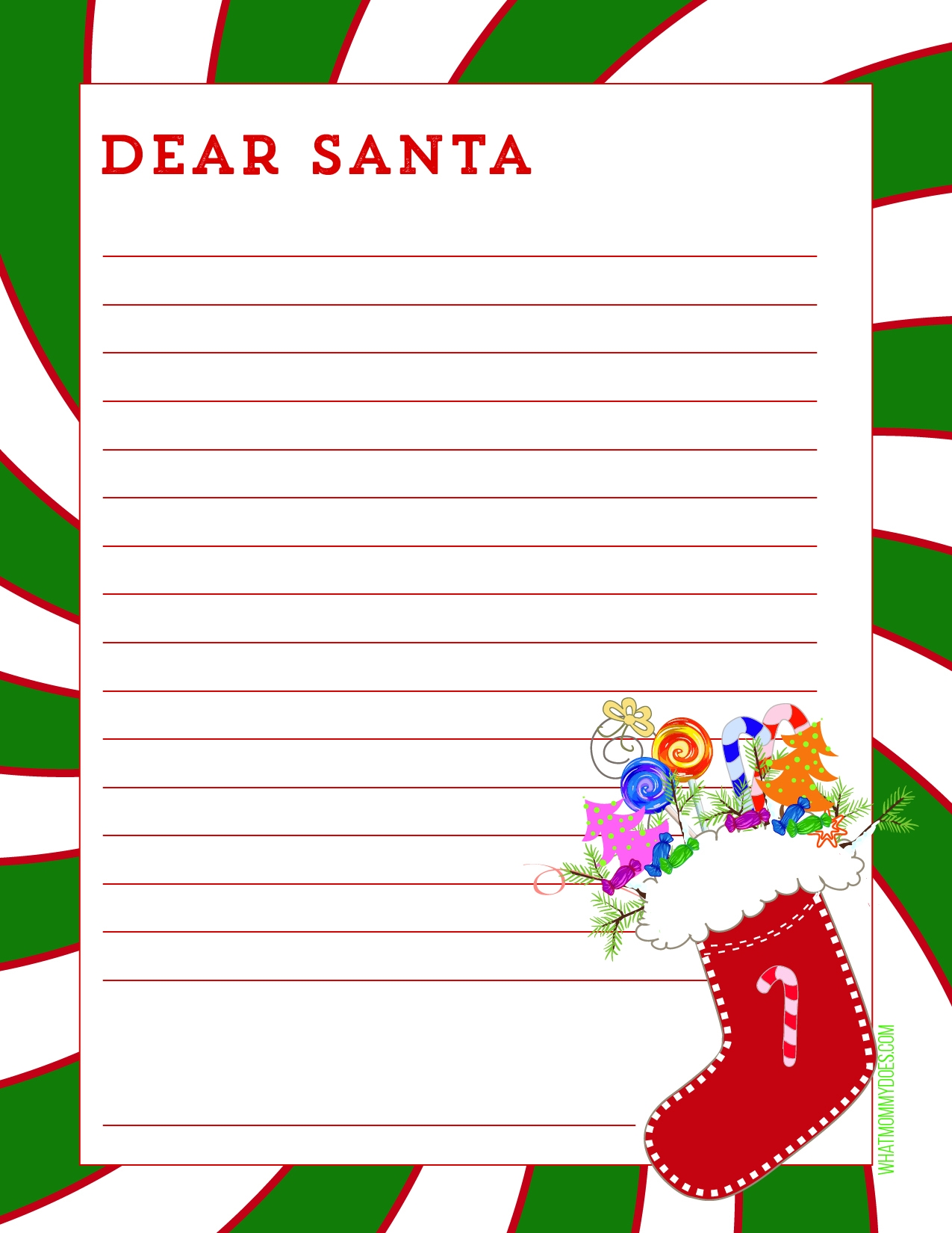 Letter To Santa Free Printable