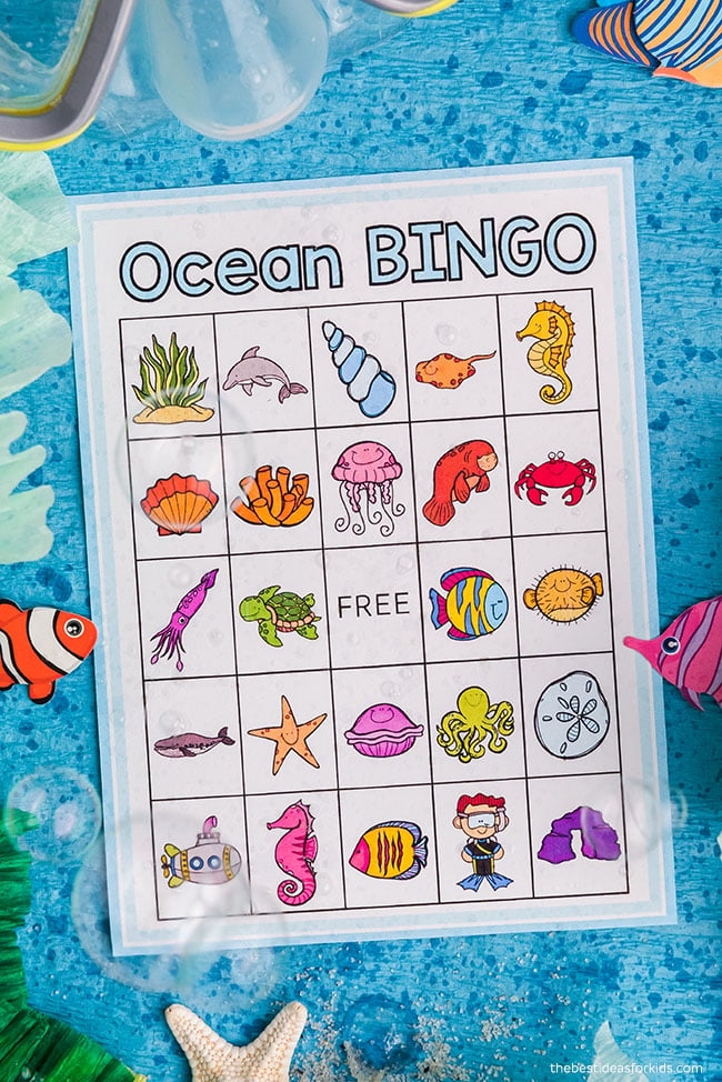 Ocean Bingo The Best Ideas For Kids