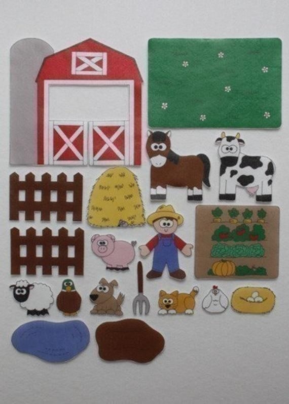 On McDonalds Farm EPattern For Print And Play Felt Figures Etsy 