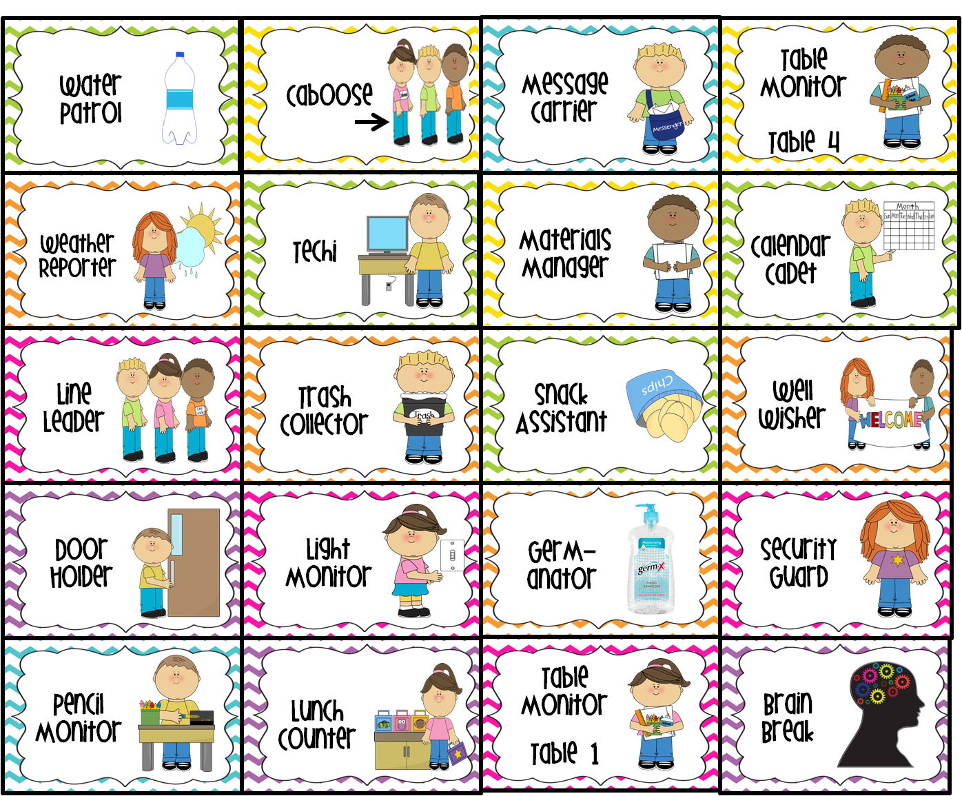 Perfect Free Printable Preschool Classroom Job Chart Esl Food Crossword Perfect Free Printable Preschool Classroom Job Chart Esl Food Crossword